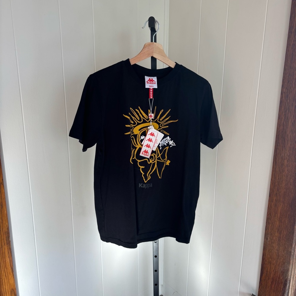 Kappa Black Graphic T-Shirt “Found Myself at Kappa Fest” Men’s Small NWT Cotton - Picture 2 of 10